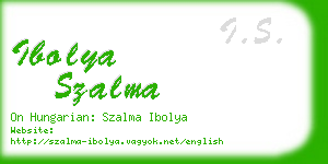 ibolya szalma business card